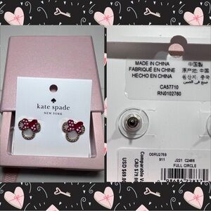 kate spade Minnie Mouse Earrings -